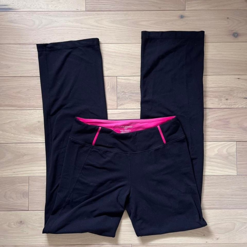Y2k Yoga Pants Womens Sz S Black & Pink athleisure yoga pilatesprincess